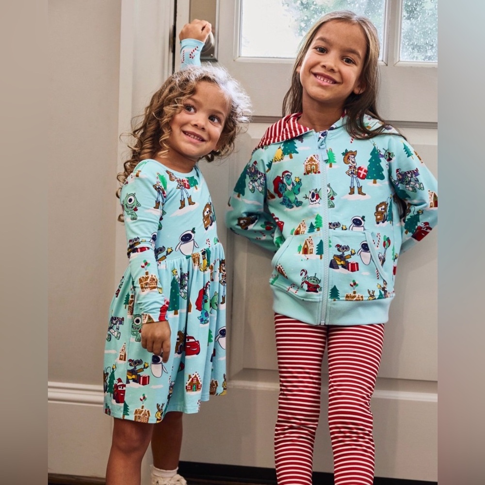 Little Sleepies Disney Pixar Holiday Print Dress